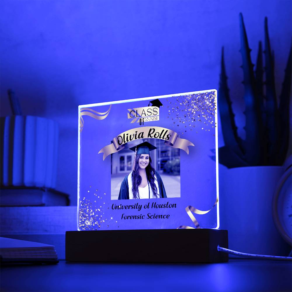 Custom Graduation Gift - Acrylic Square Plaque 3