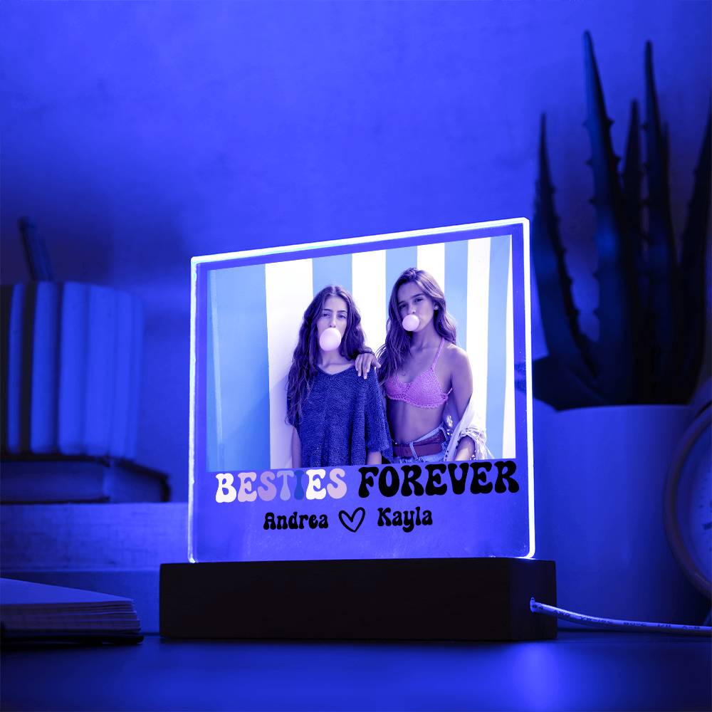 Best Friends Forever 13 - Acrylic Square Plaque (black text)