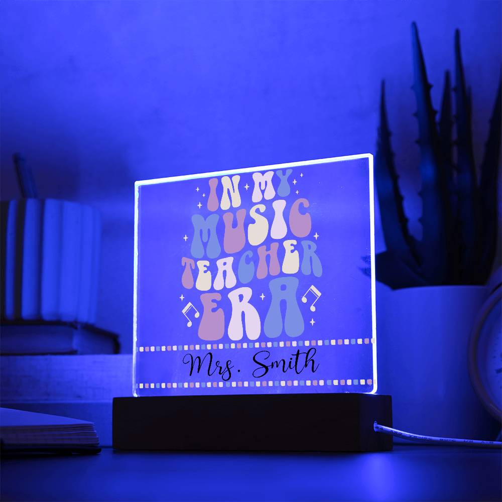 Teacher Square Acrylic Plaque 17