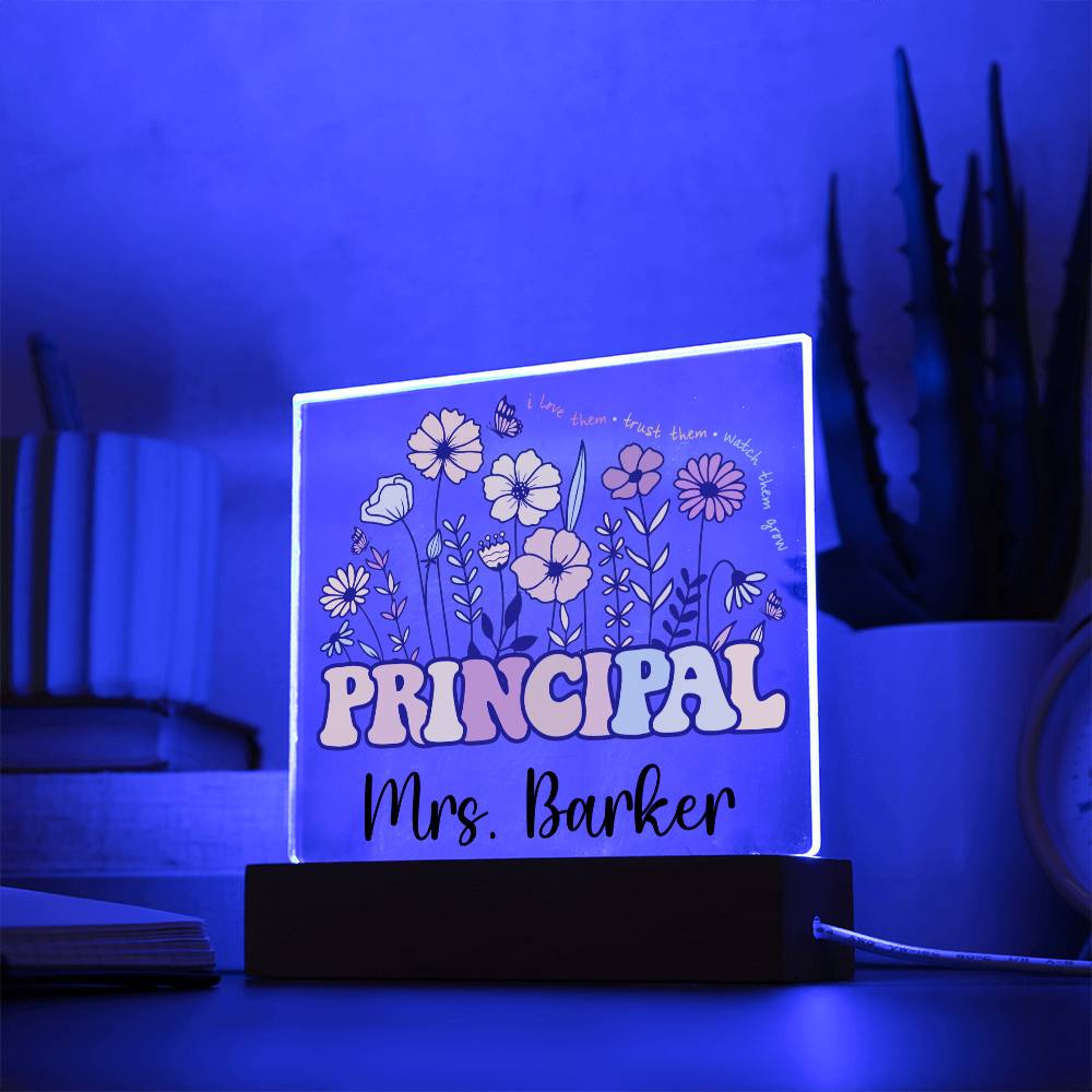 Principal Square Acrylic Plaque 1