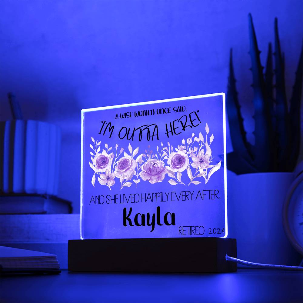 Personalized Retirement Plaque 4