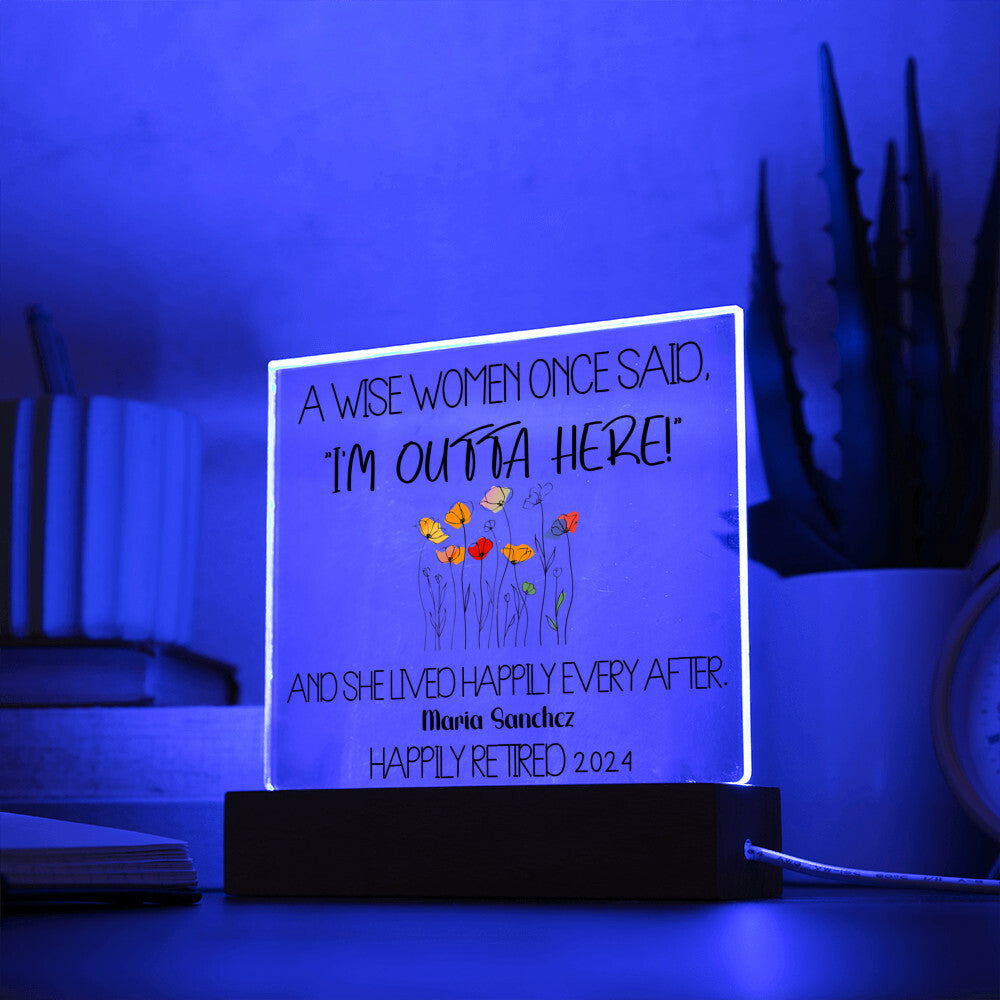 Personalized Retirement Plaque 1