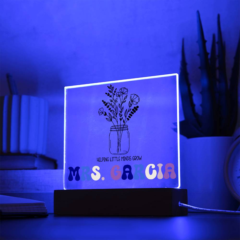 Teacher Square Acrylic Plaque 7