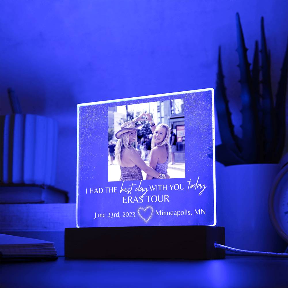 Eras Tour - Best Day With You - Acrylic Square Plaque(WhiteText)