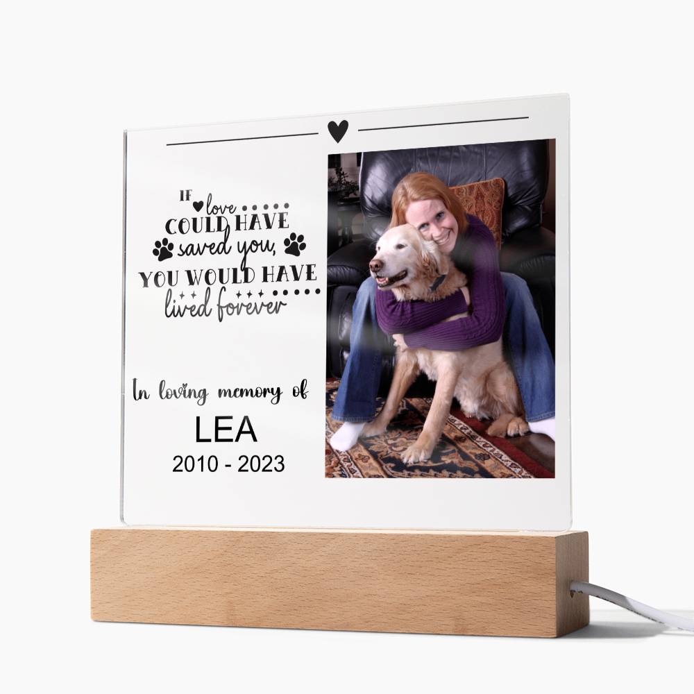 Dog Memorial Plaque LEA