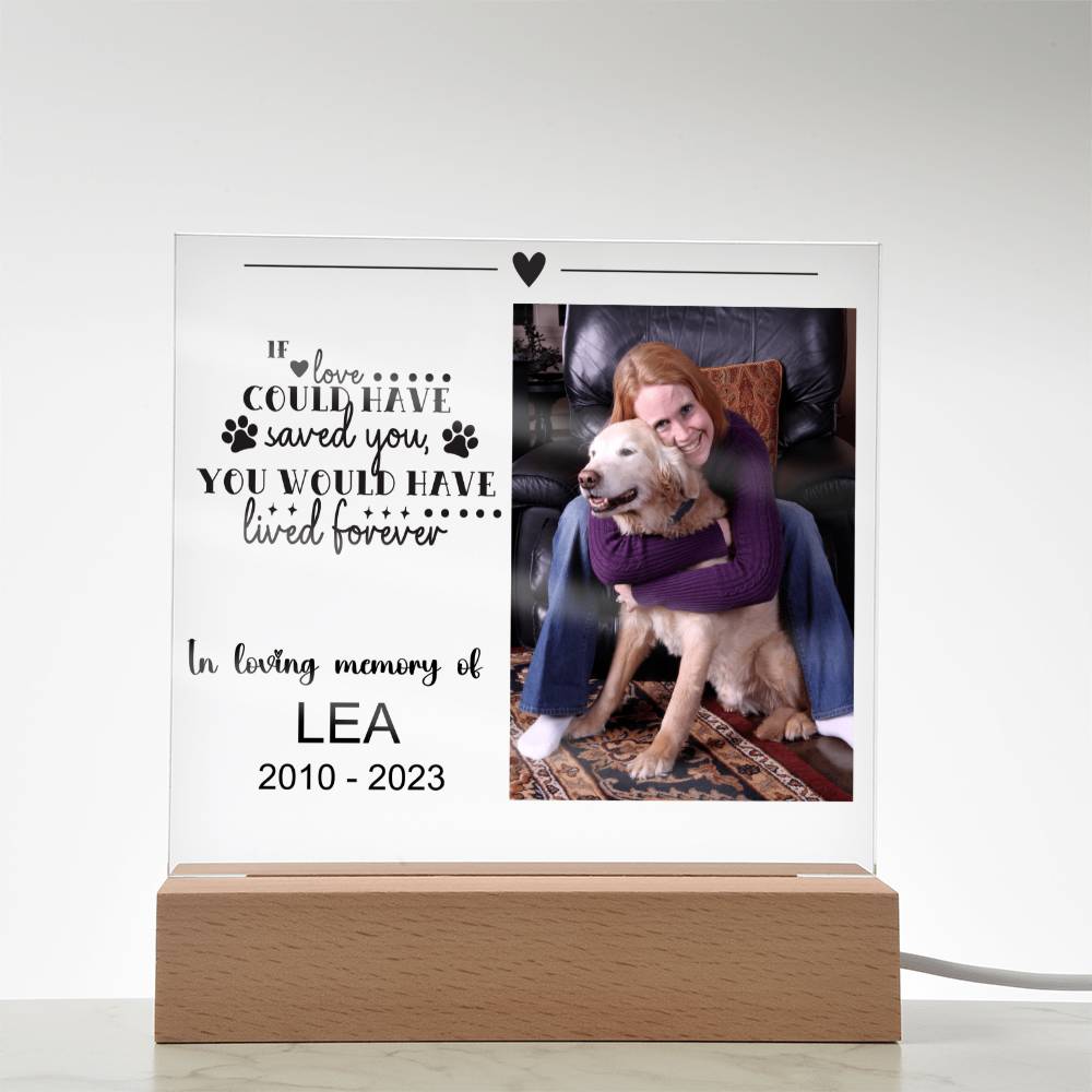 Dog Memorial Plaque LEA