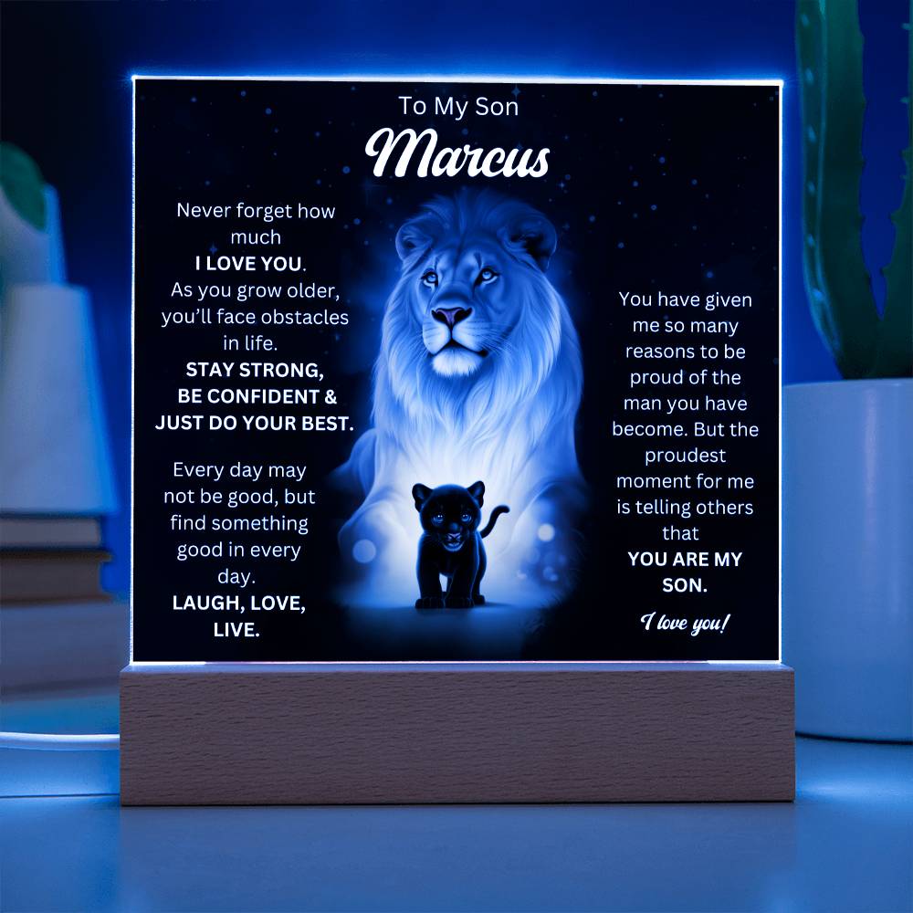 To My Son Acrylic Plaque Gift From Mom 7