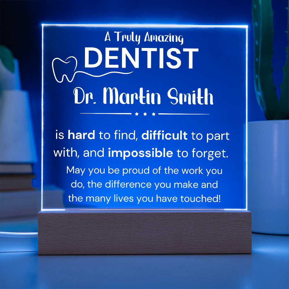 Gift For Dentist Personalized Acrylic Plaque 1