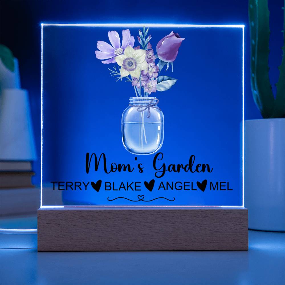 Mom's Garden Acryl Plaque