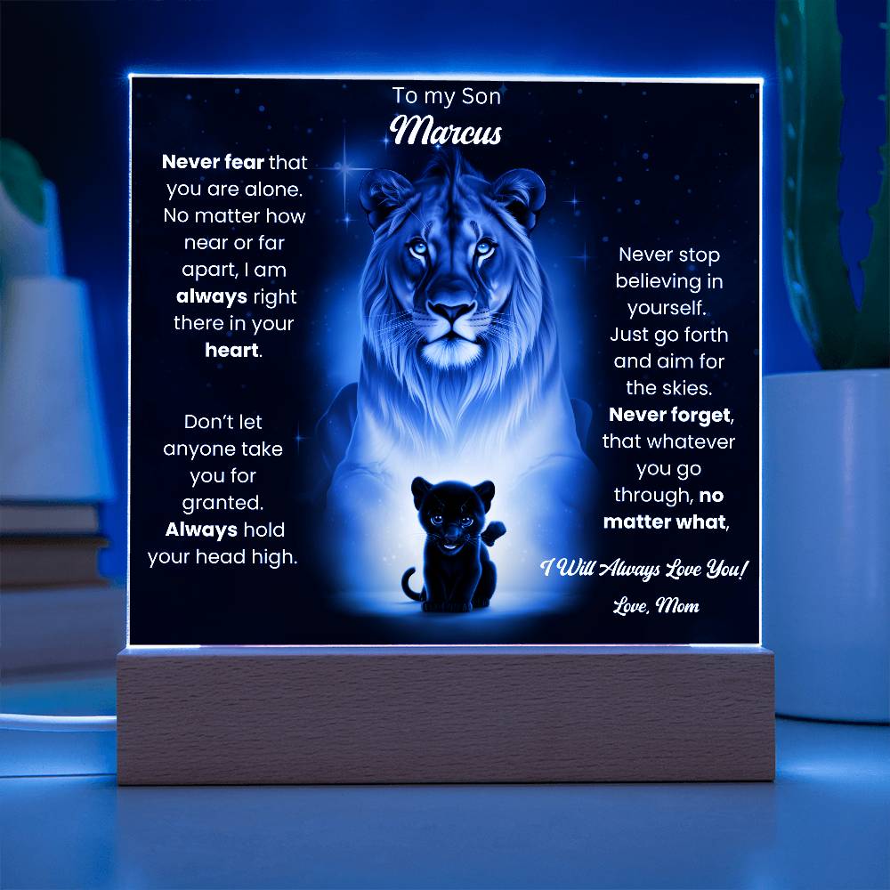 To My Son Acrylic Plaque Gift From Mom 8