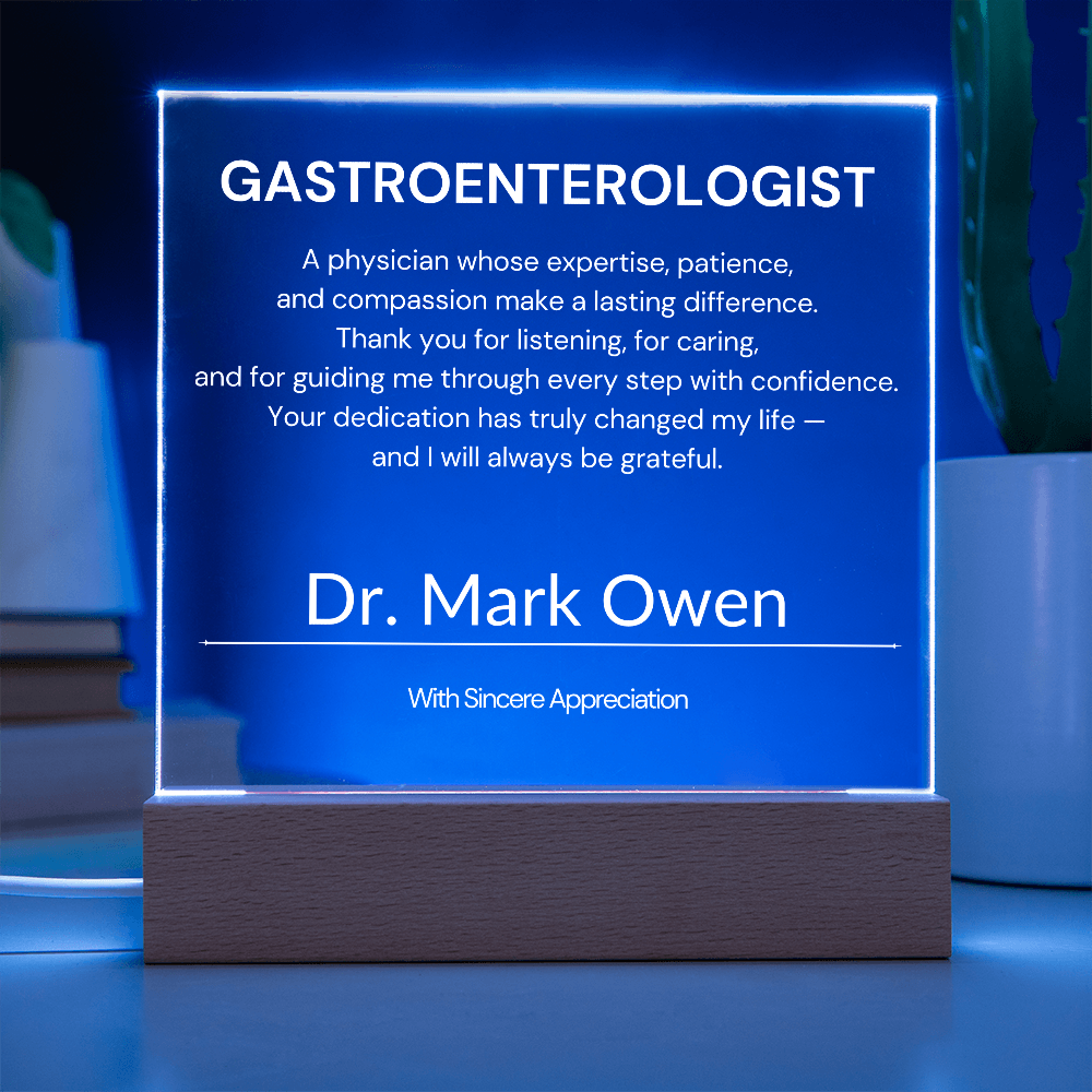 Gastroenterologist Appreciation Gift from Patient