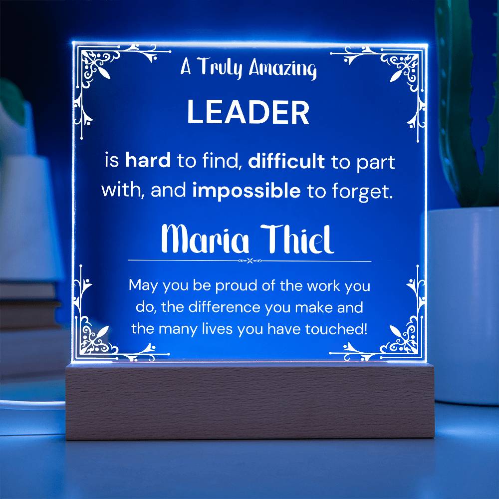 Gift For Leader Personalized Acrylic Plaque