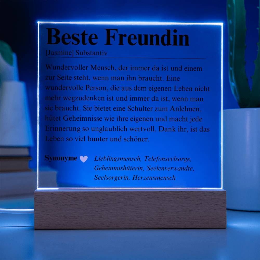 Beste Freundin Geschenk Herzensmensch