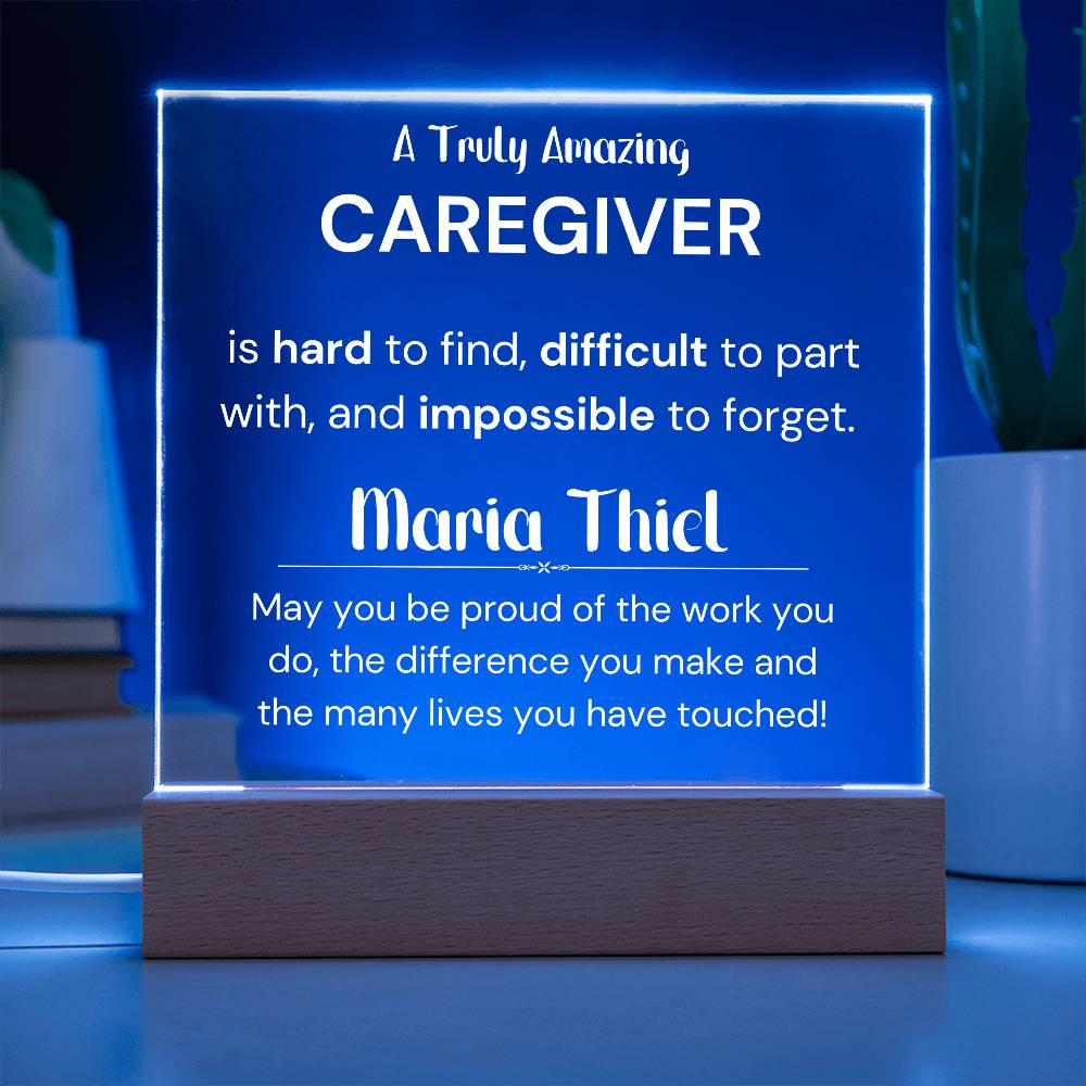 Gift For Caregiver Personalized Acrylic Plaque 1