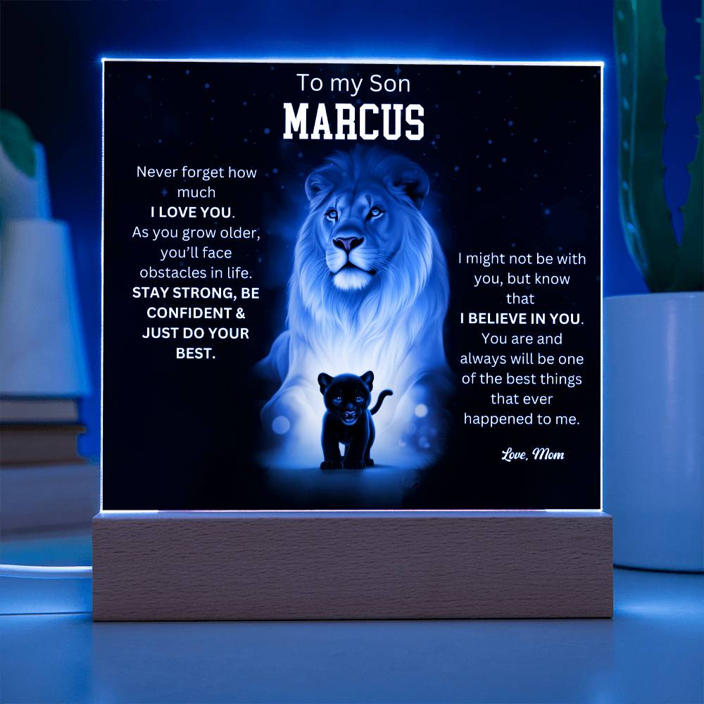 To My Son Acrylic Plaque Gift From Mom 1