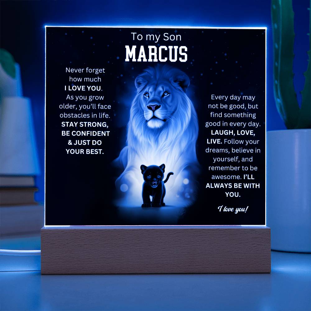 To My Son Acrylic Plaque Gift From Mom 5