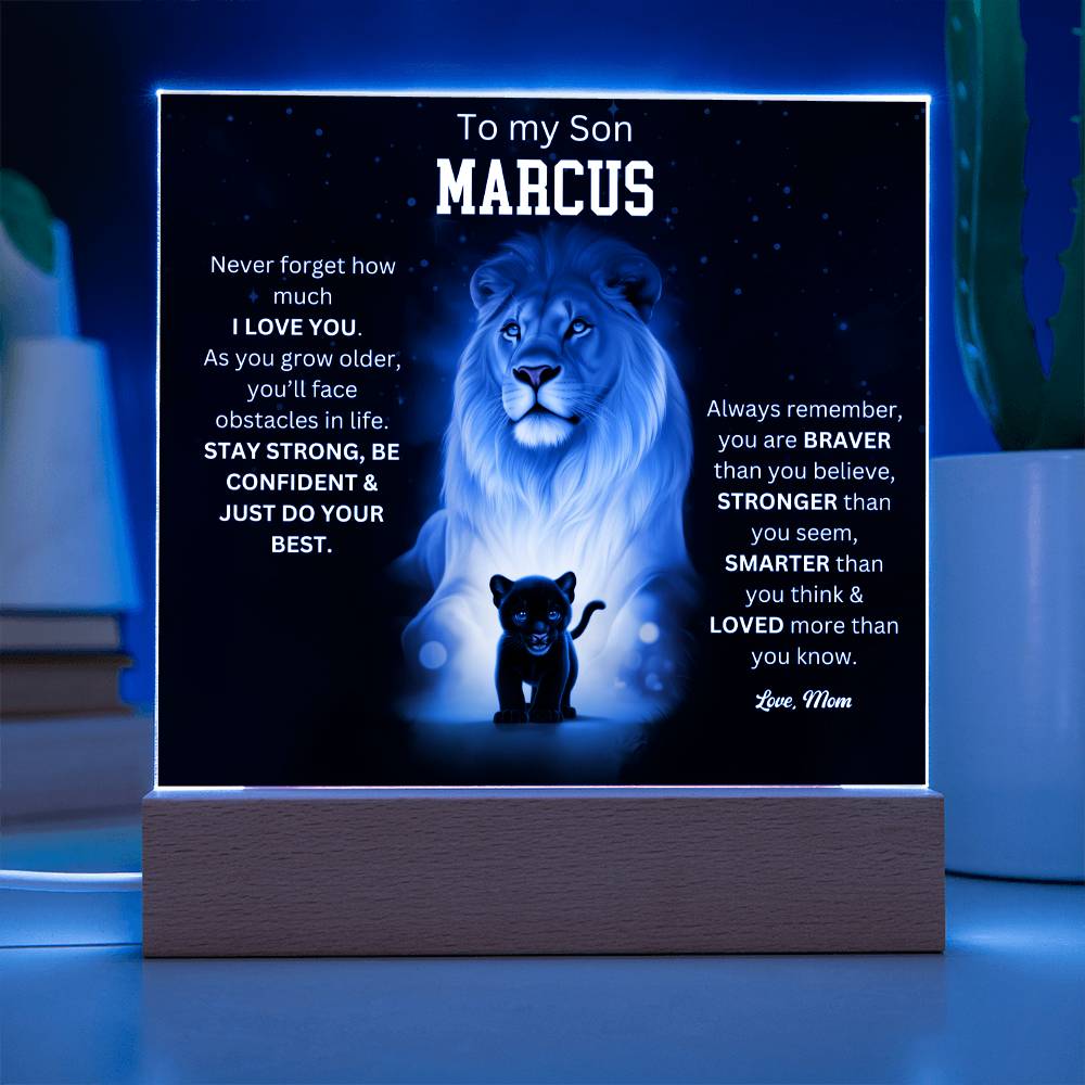 To My Son Acrylic Plaque Gift From Mom 4