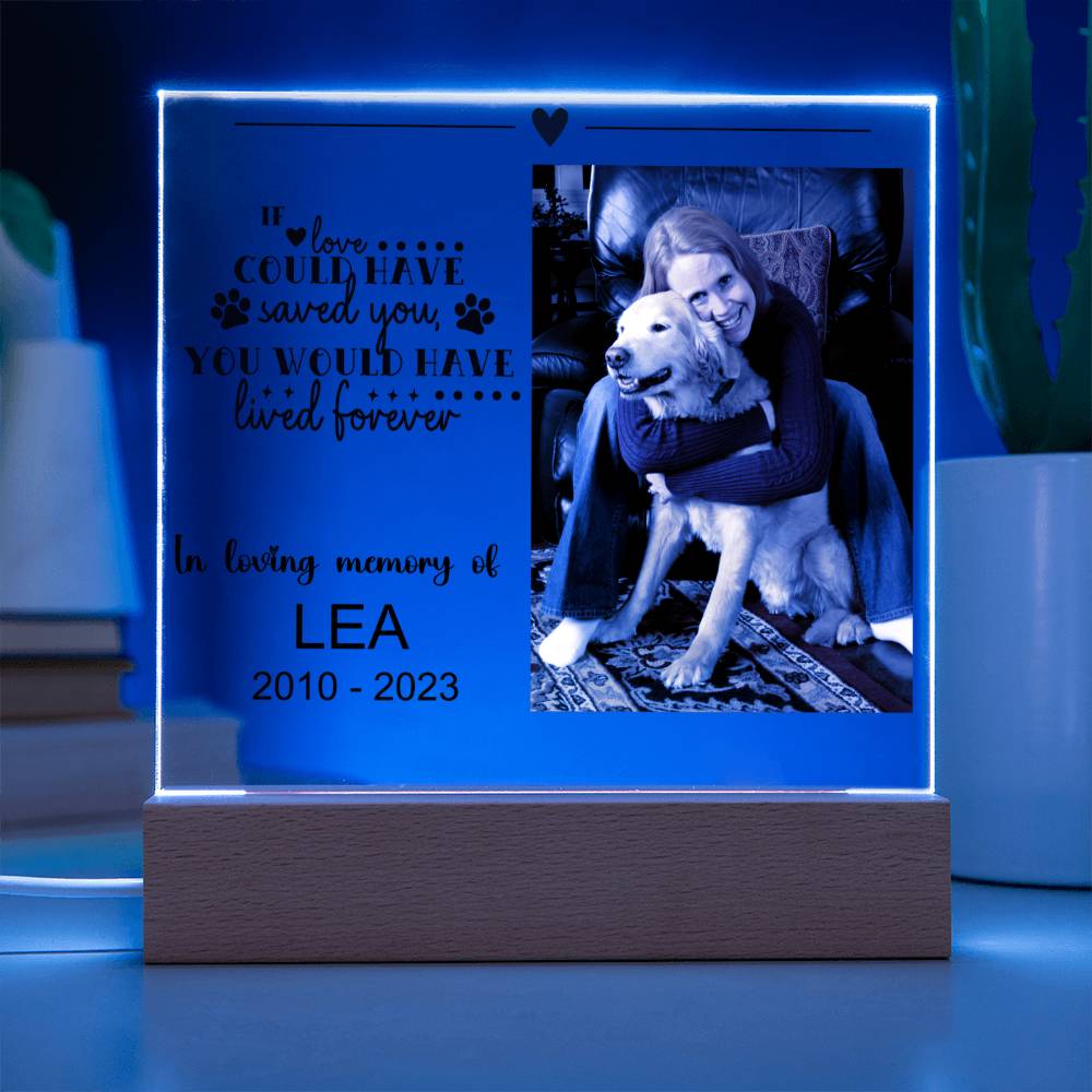 Dog Memorial Plaque LEA