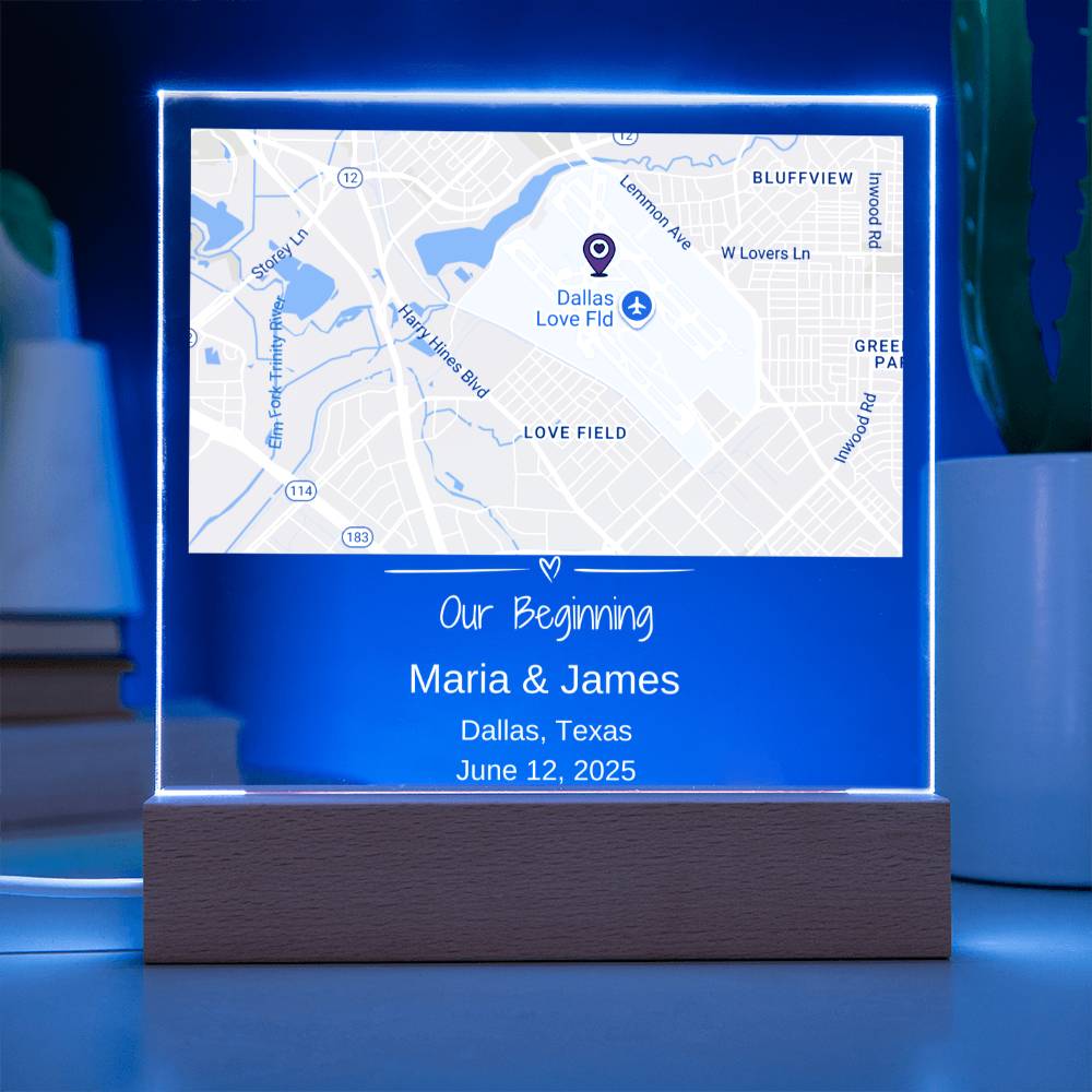 Custom Location Acrylic Keepsake 2