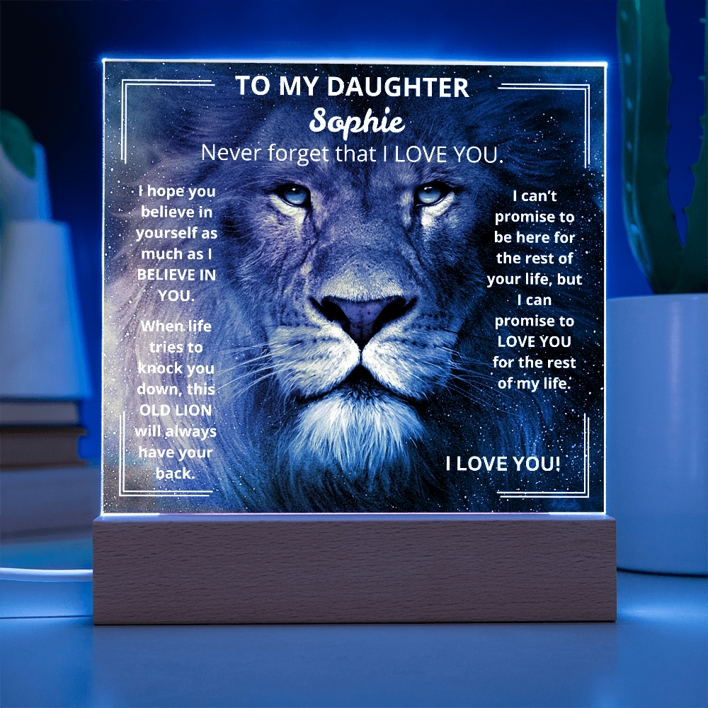 DaughterLion1 Acrylic Plaque
