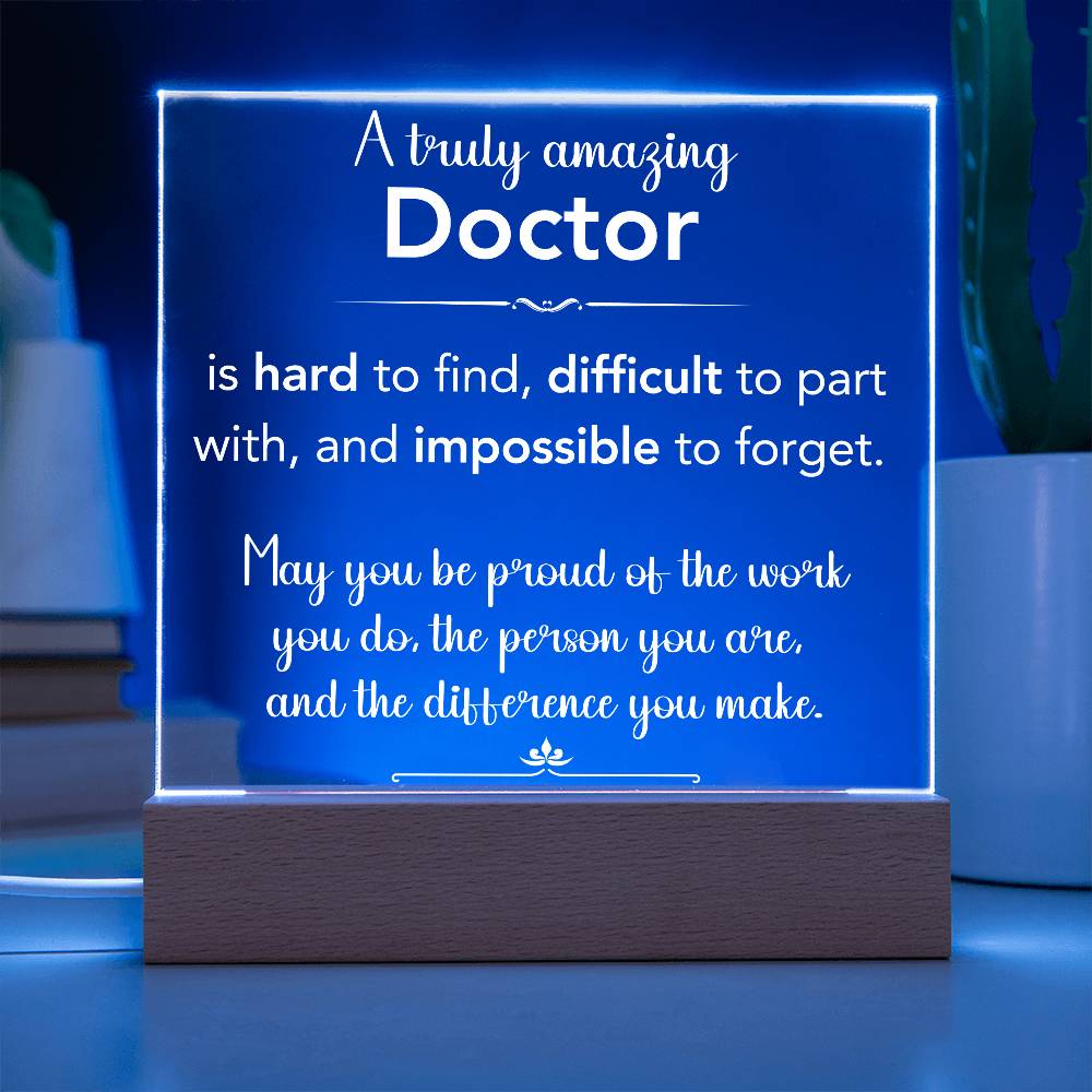 Personalized Doctor Plaque
