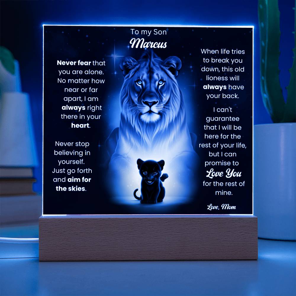 To My Son Acrylic Plaque Gift From Mom 9