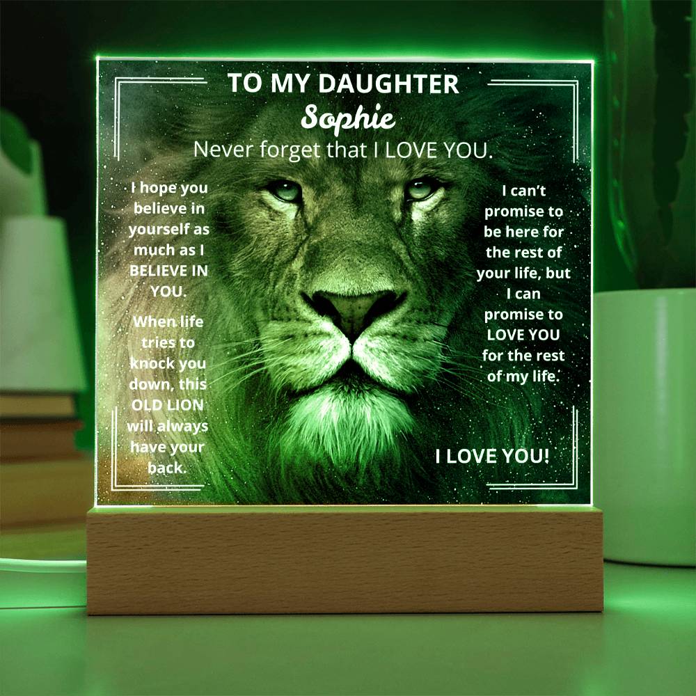 DaughterLion1 Acrylic Plaque
