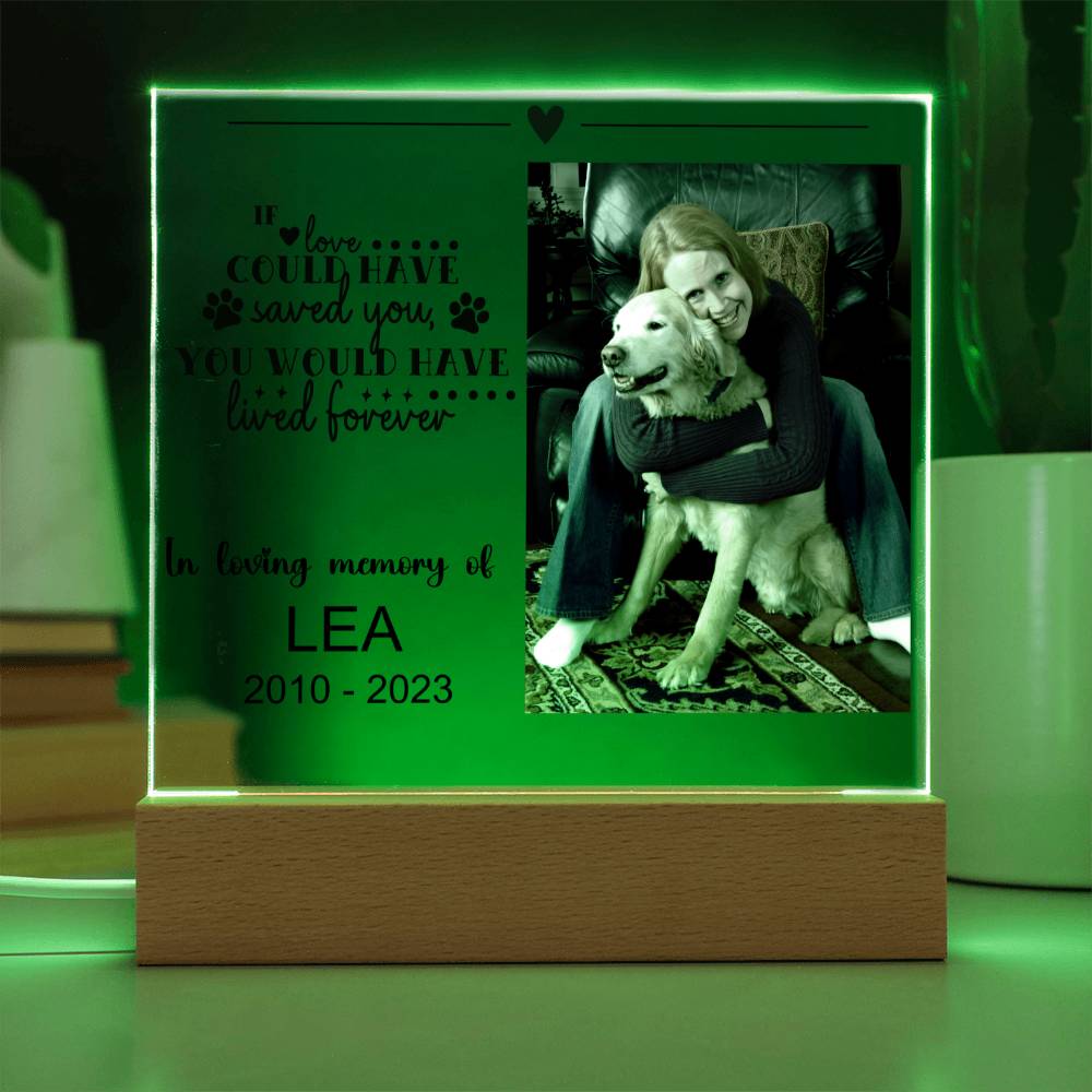 Dog Memorial Plaque LEA