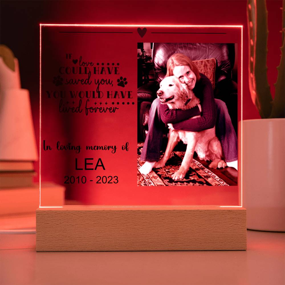 Dog Memorial Plaque LEA