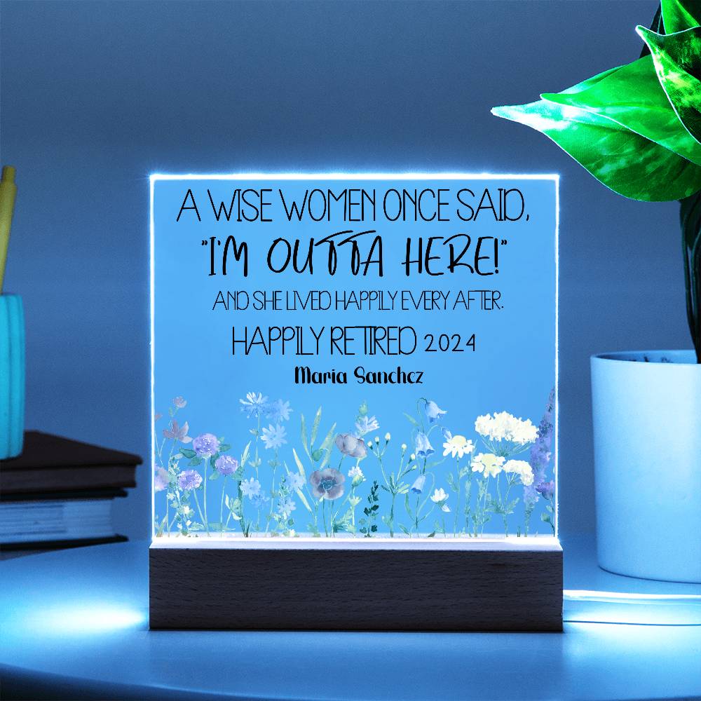 Personalized Retirement Plaque 2