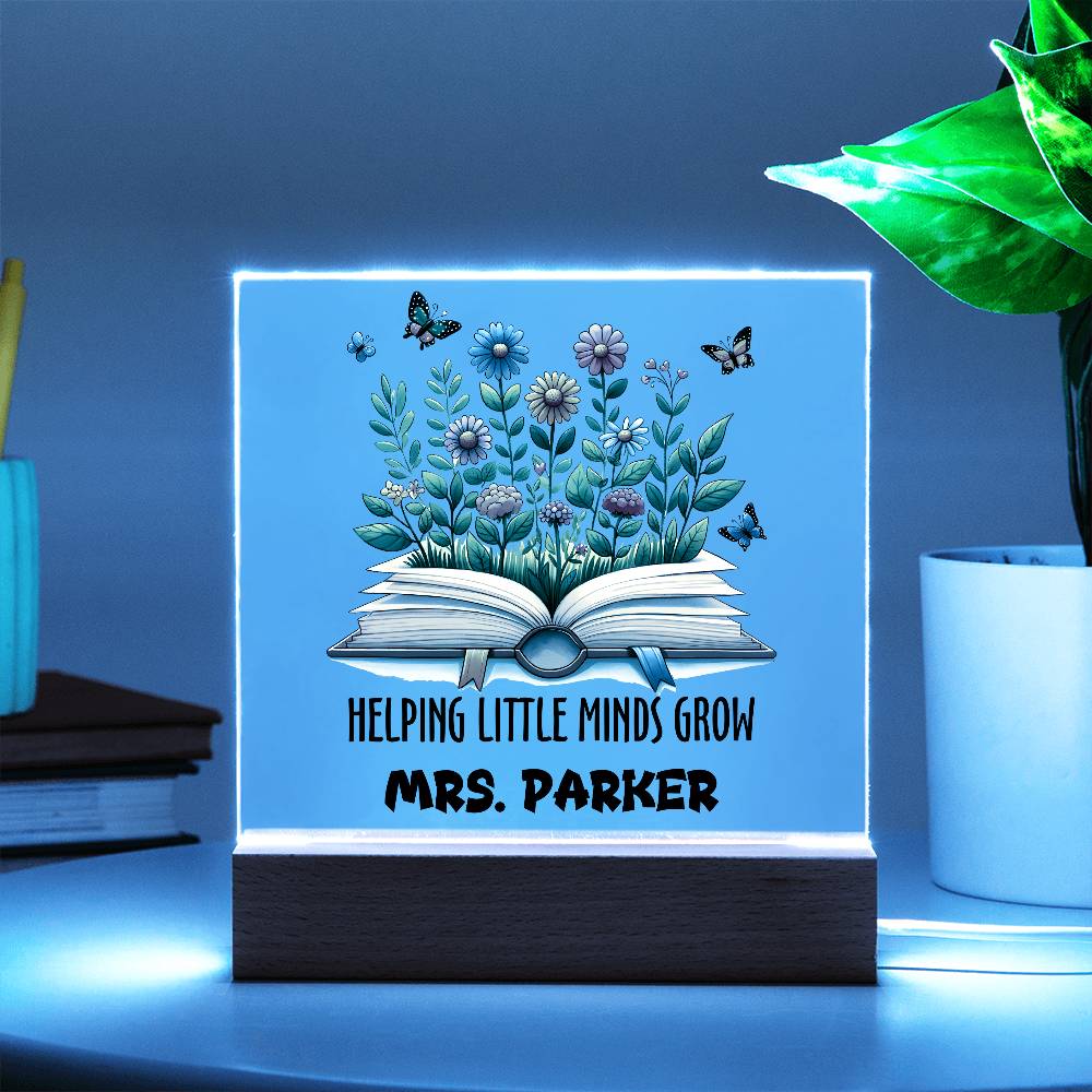Teacher Square Acrylic Plaque 13