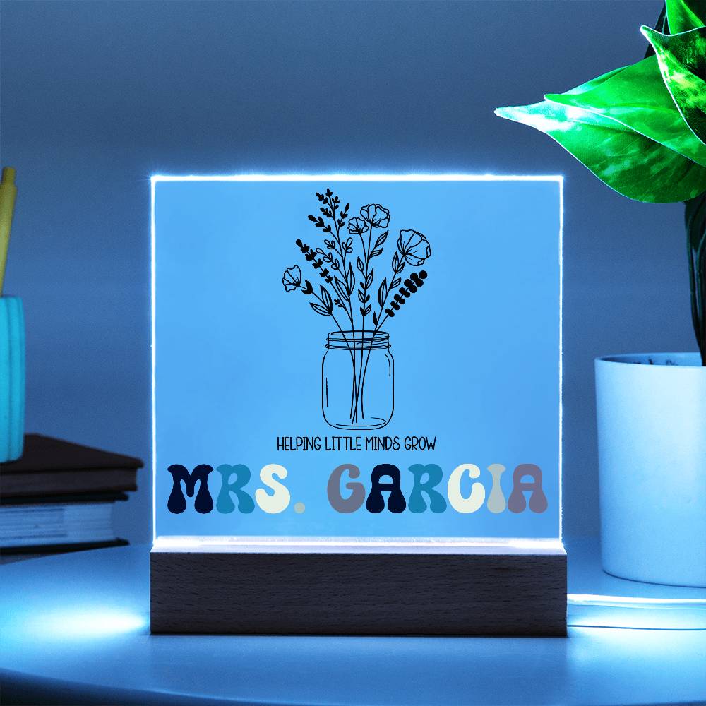 Teacher Square Acrylic Plaque 7