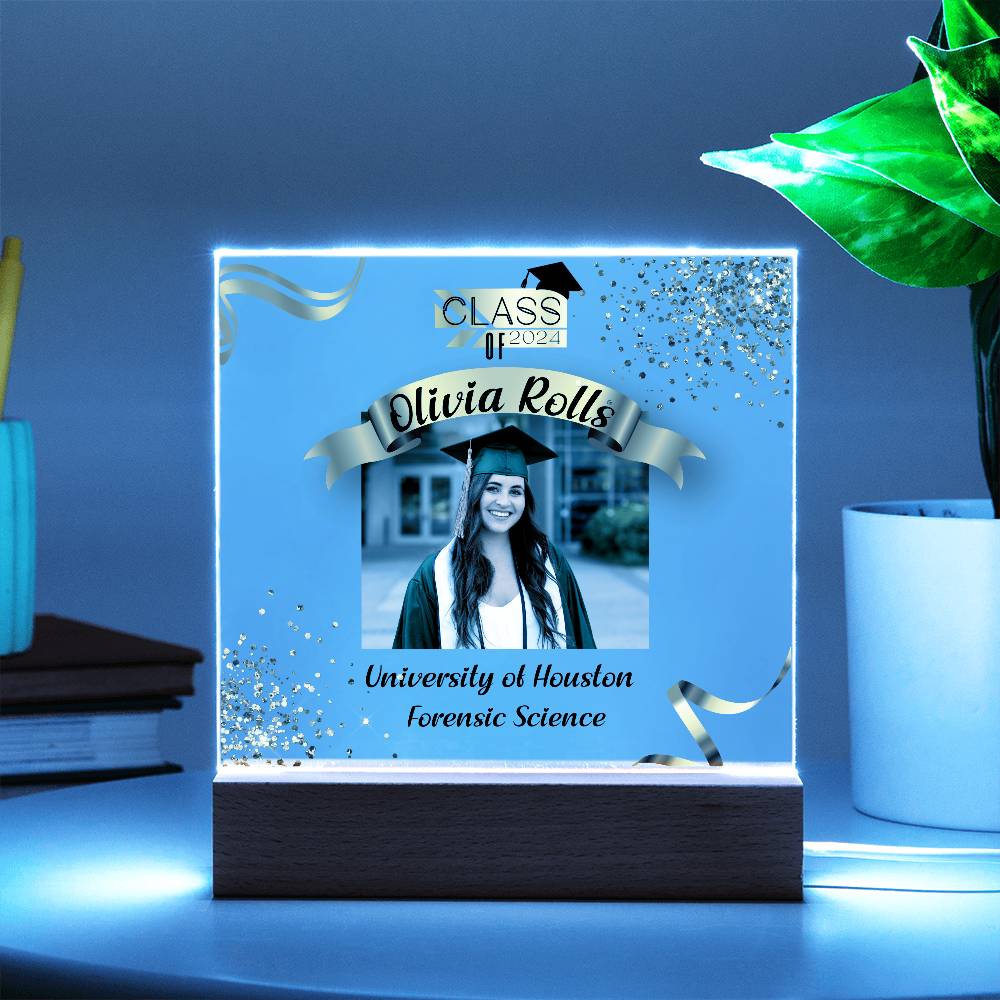 Custom Graduation Gift - Acrylic Square Plaque 3