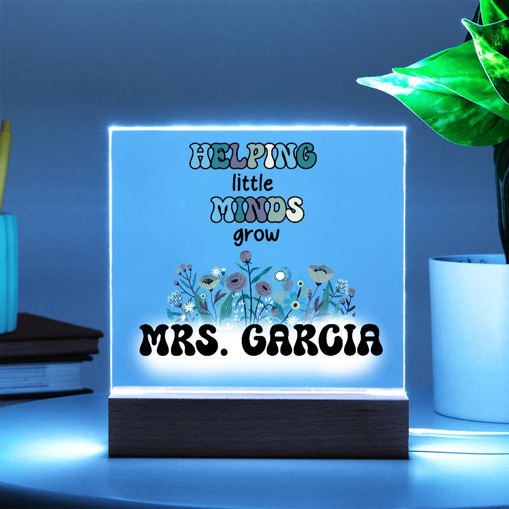 Teacher Square Acrylic Plaque 10