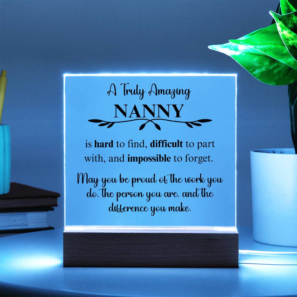 Personalized Gift For Babysitter - Acrylic Square Plaque