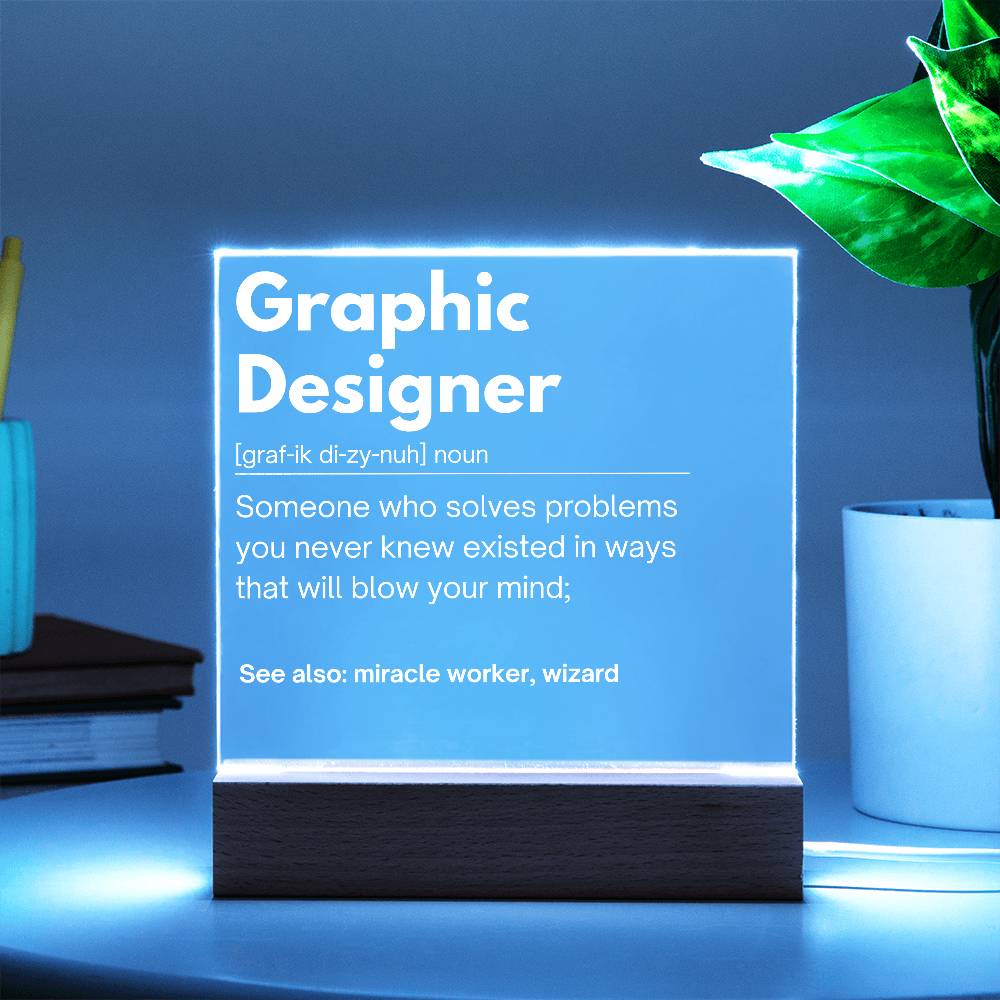Graphic Designer Personalized Gift Acrylic Plaque1