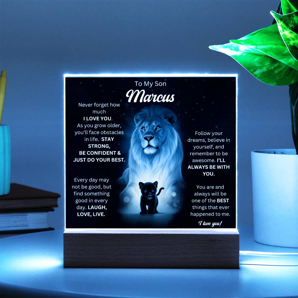 To My Son Acrylic Plaque Gift From Mom 6
