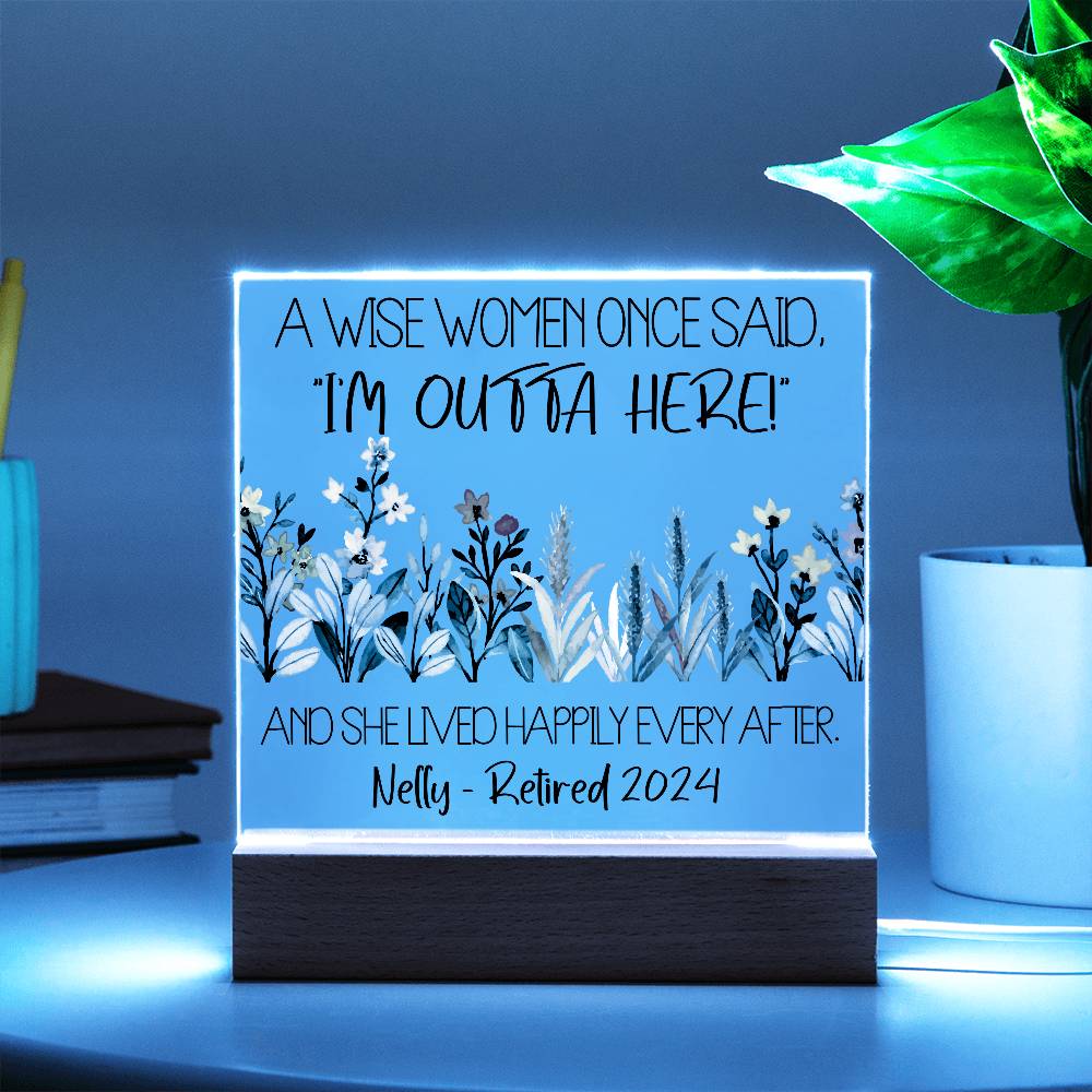 Personalized Retirement Plaque 6