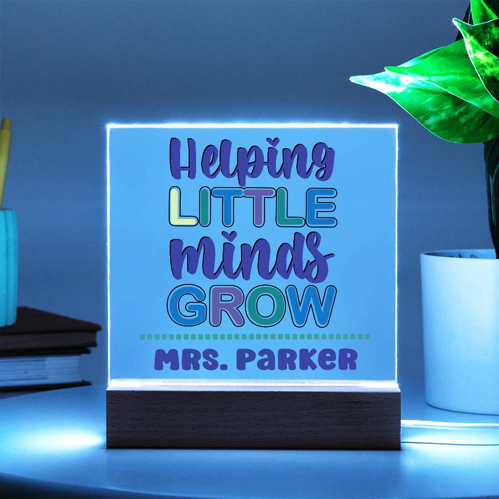 Teacher Square Acrylic Plaque 14