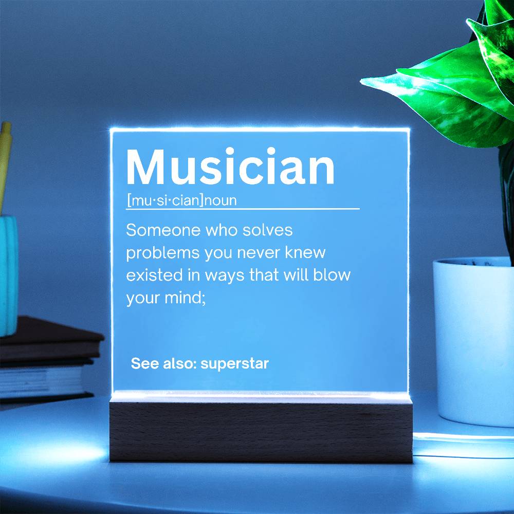 Musician Personalized Gift Acrylic Plaque 1