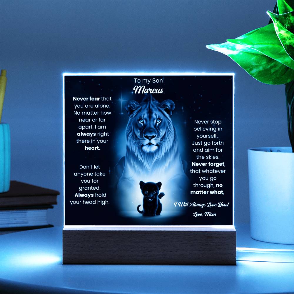 To My Son Acrylic Plaque Gift From Mom 8
