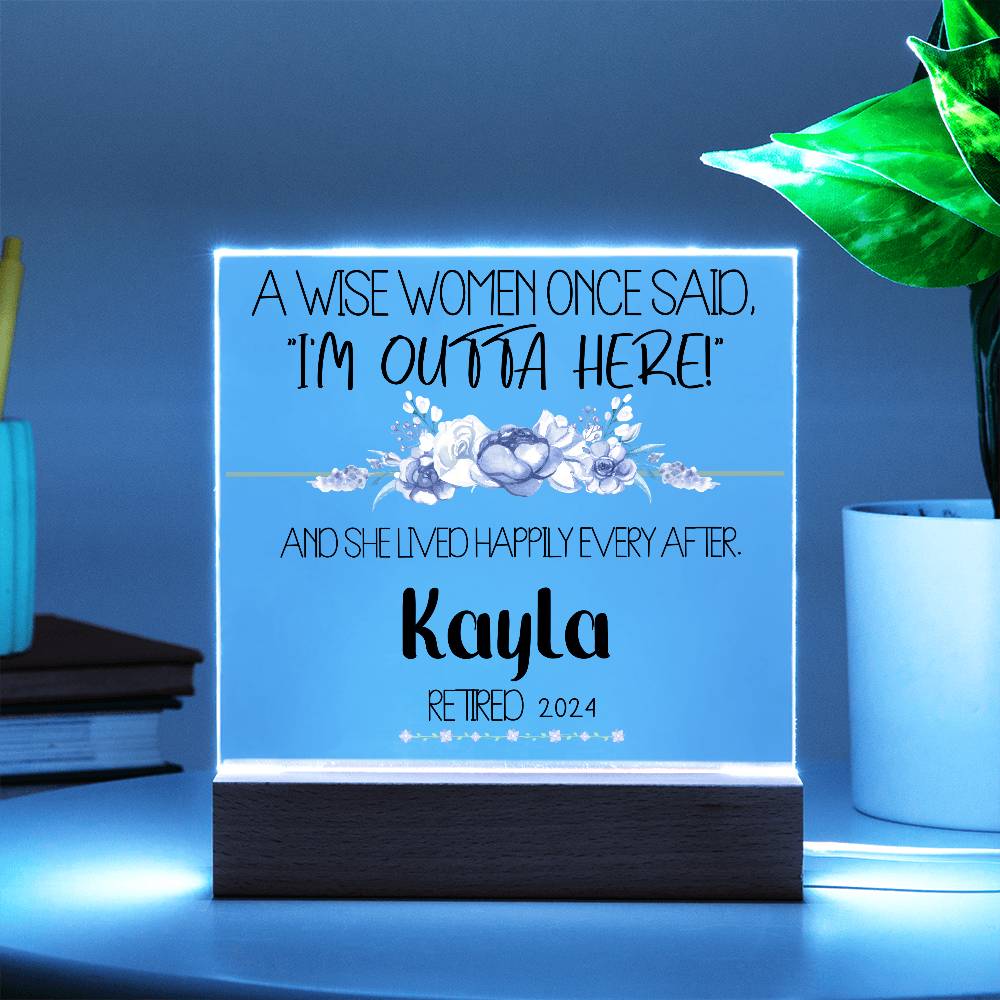 Personalized Retirement Plaque 3