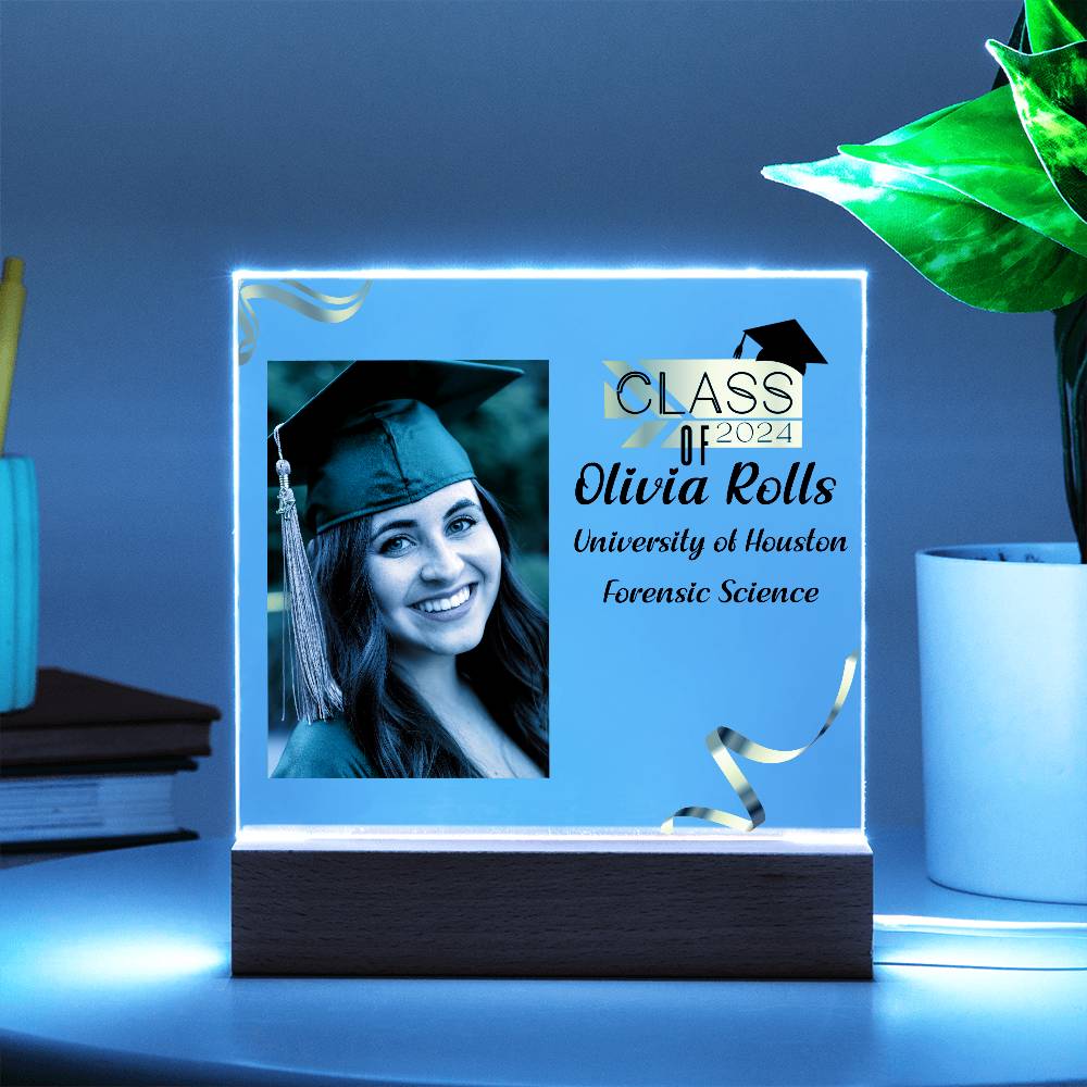 Custom Graduation Gift - Acrylic Square Plaque 1