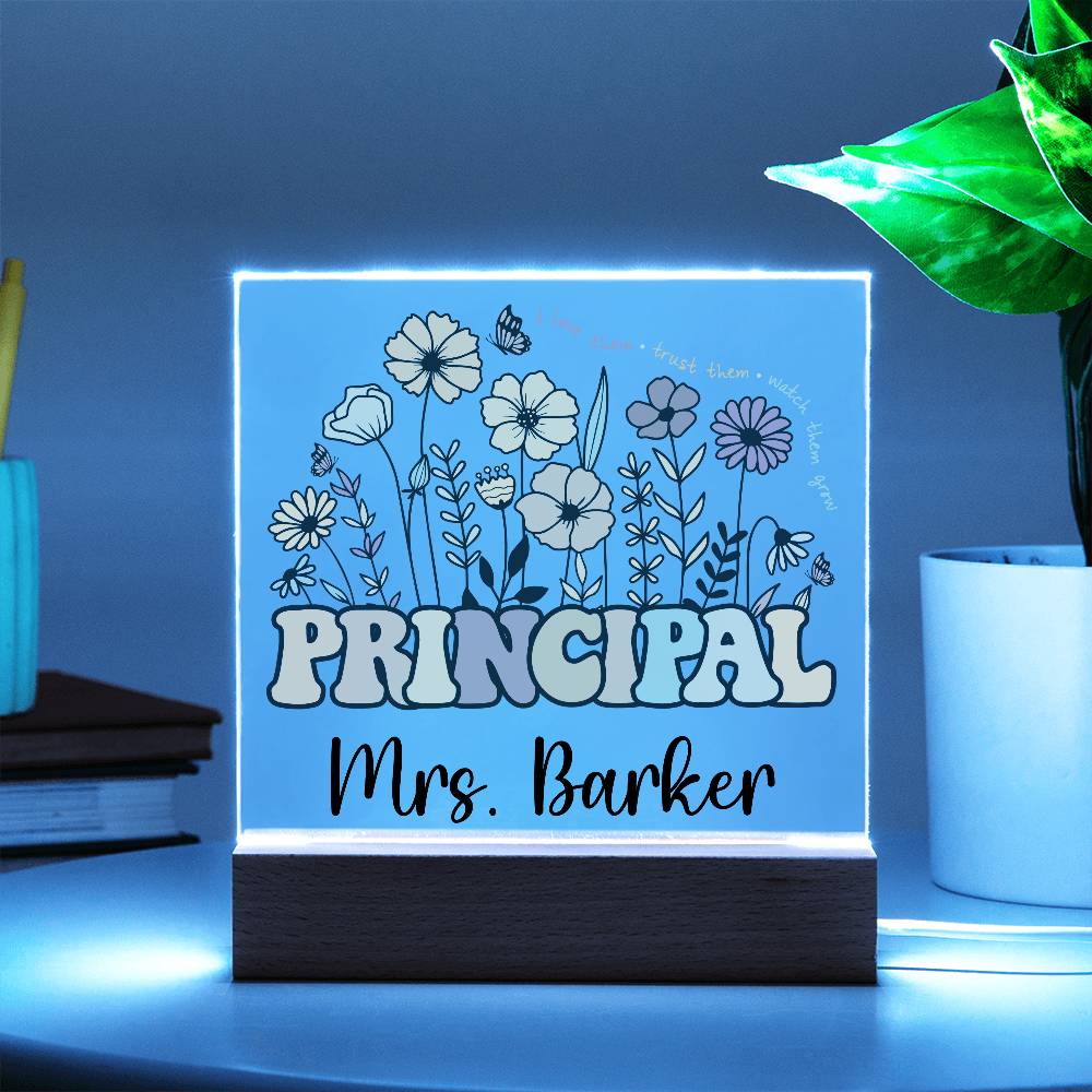 Principal Square Acrylic Plaque 1