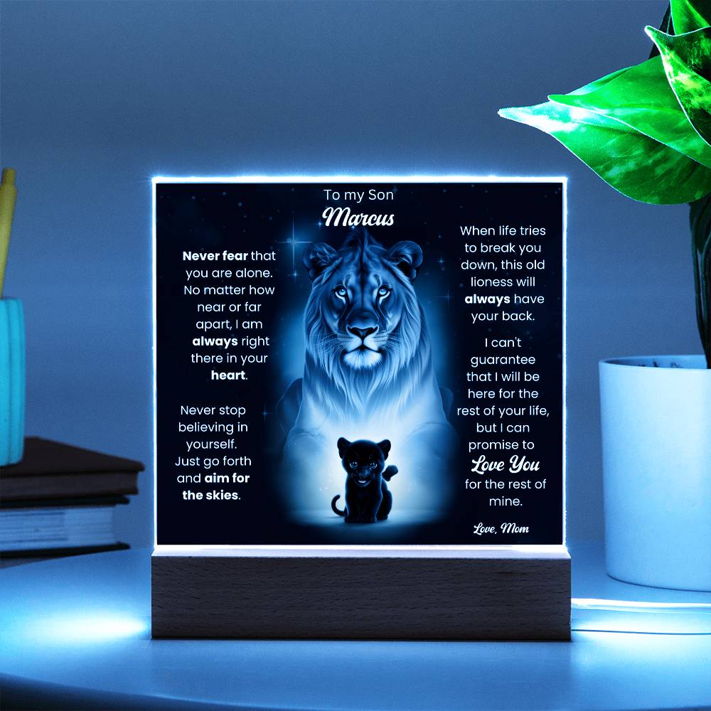 To My Son Acrylic Plaque Gift From Mom 9