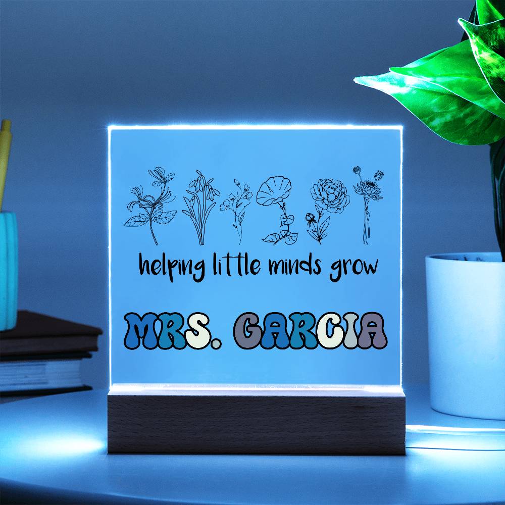 Teacher Square Acrylic Plaque 8