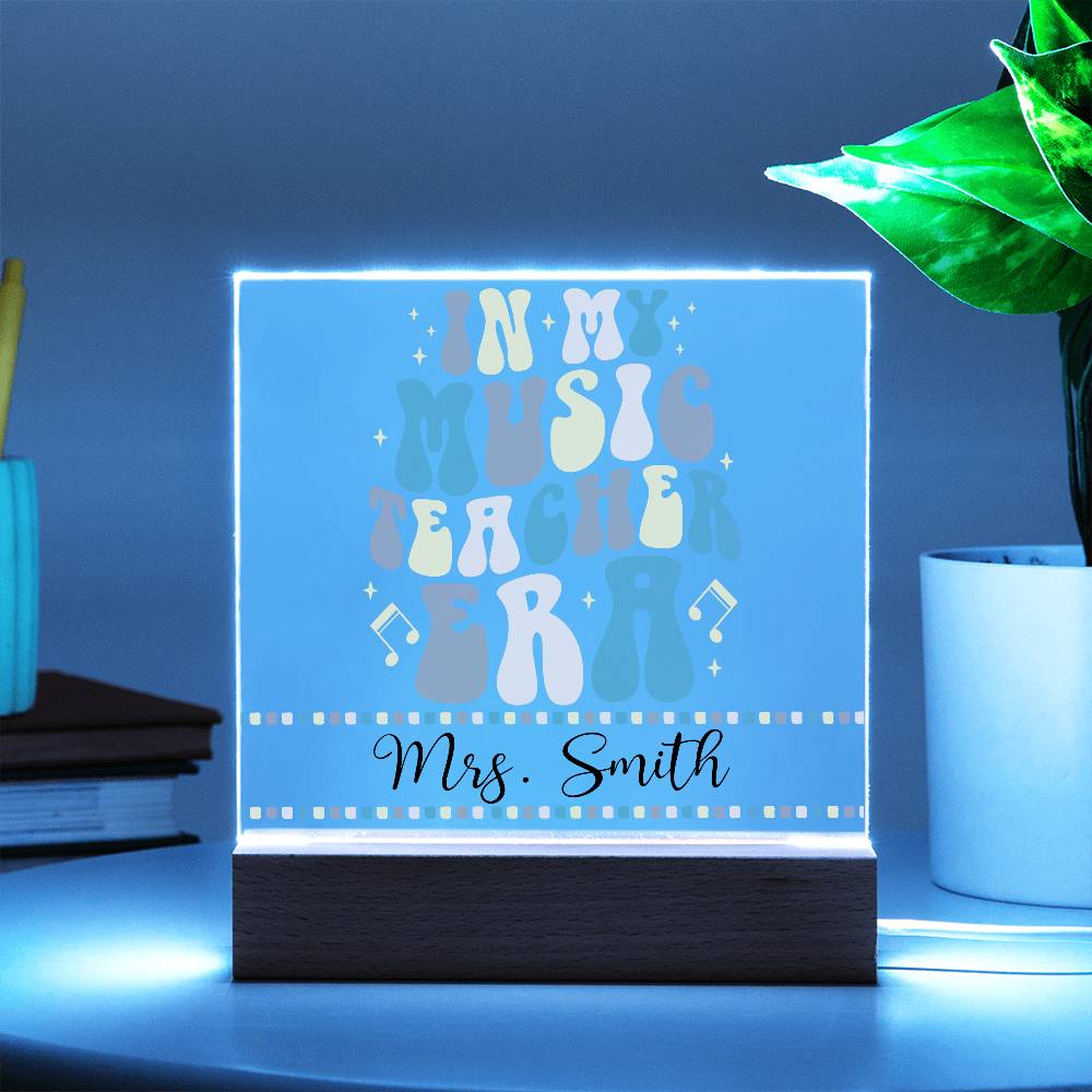 Teacher Square Acrylic Plaque 17