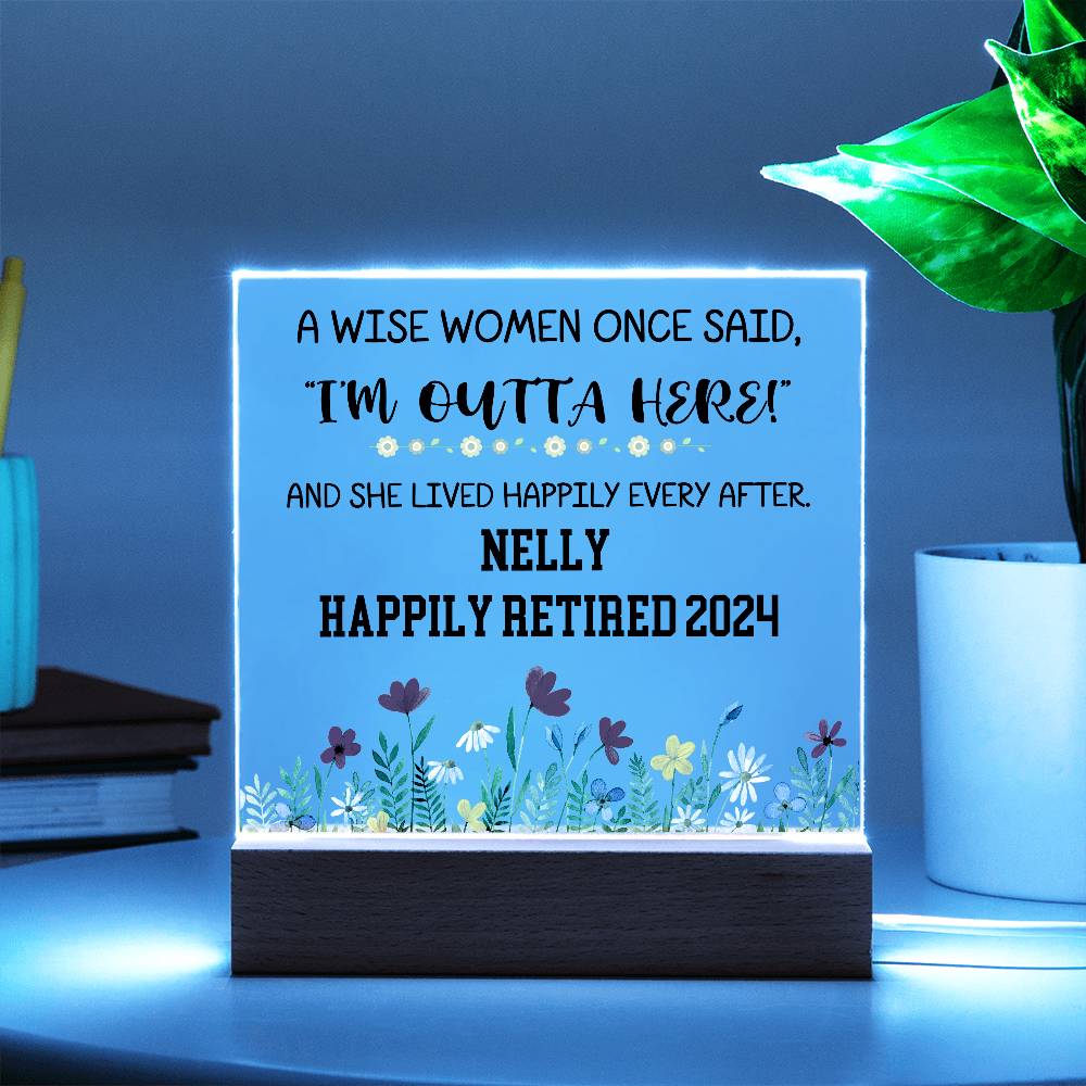 Personalized Retirement Plaque 7