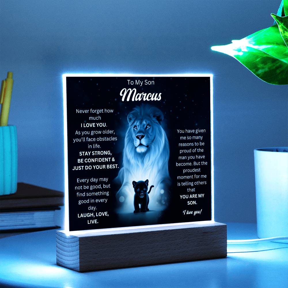 To My Son Acrylic Plaque Gift From Mom 7