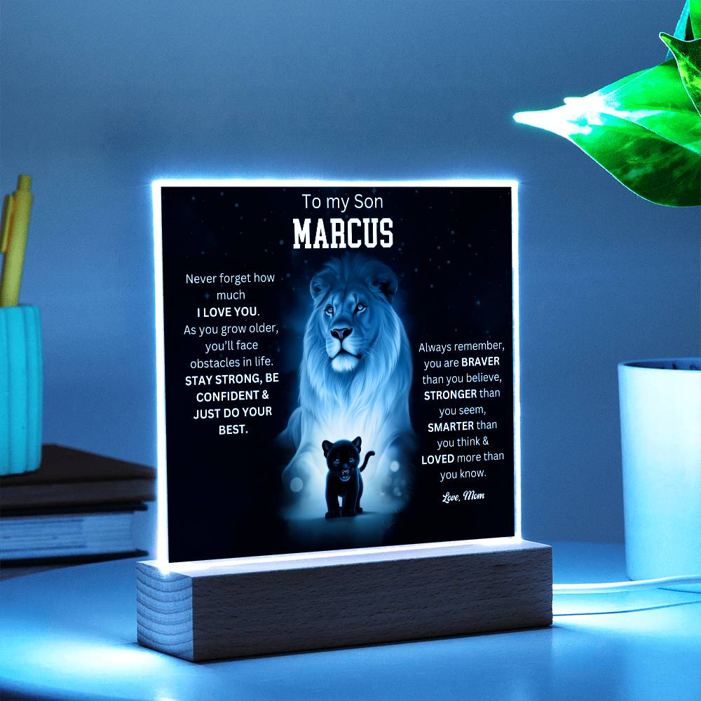 To My Son Acrylic Plaque Gift From Mom 4
